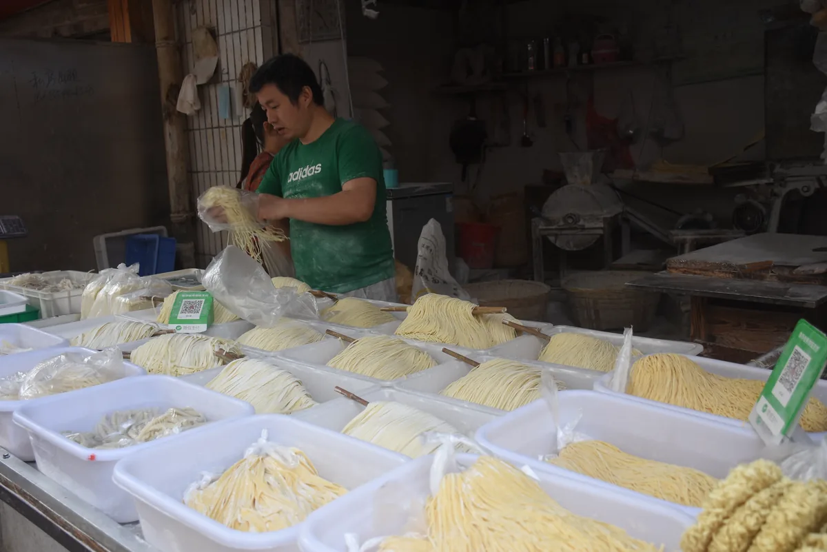 菜市场现场加工制作